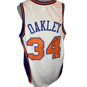Charles Oakley Signed NY Knicks Jersey